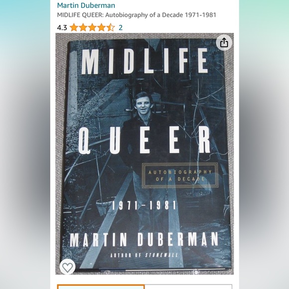Rare first edition excellent condition title midlife, queer autobiography - Picture 2 of 7